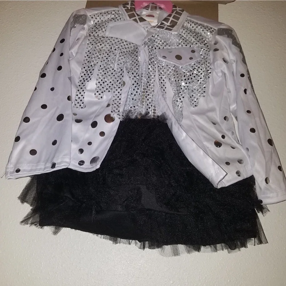NEW That Girl Lay Lay Halloween Costume Girls Small 6-6X Dress Jacket Tiara